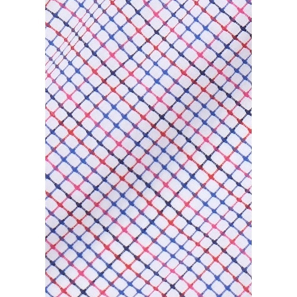 Draper James Trisha Shirtdress Woman XL Cotton Dress Red White Blue Lined Button - Picture 12 of 13